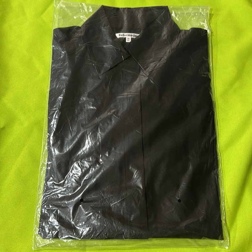 Reformation Andy Oversized Shirt | Black